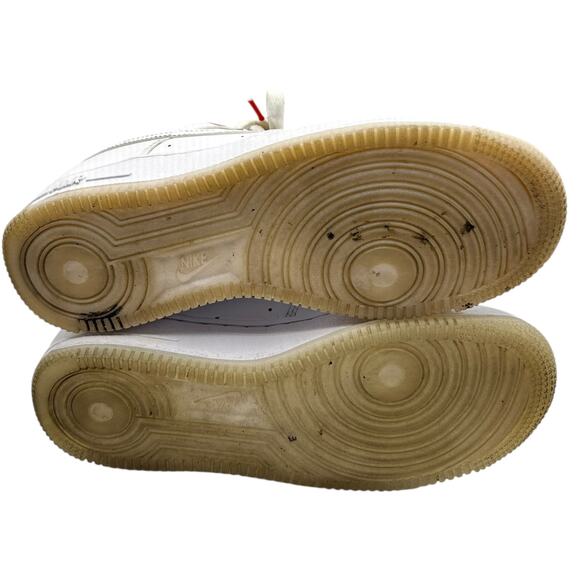 Nike Boys Air Force 1 Low LV8 White Playful Print Sneakers Shoes Size 5Y - Picture 12 of 16